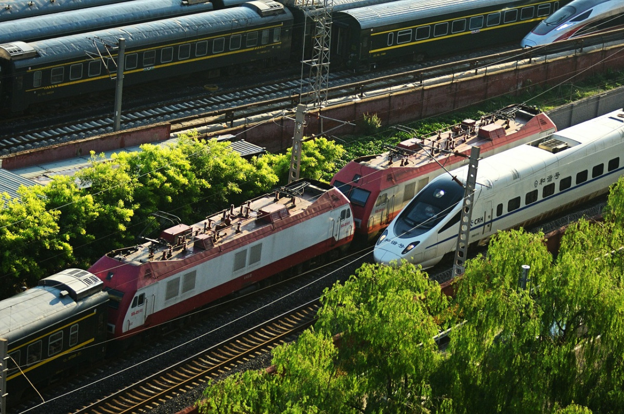 Trenes en China. Foto: Unsplash.