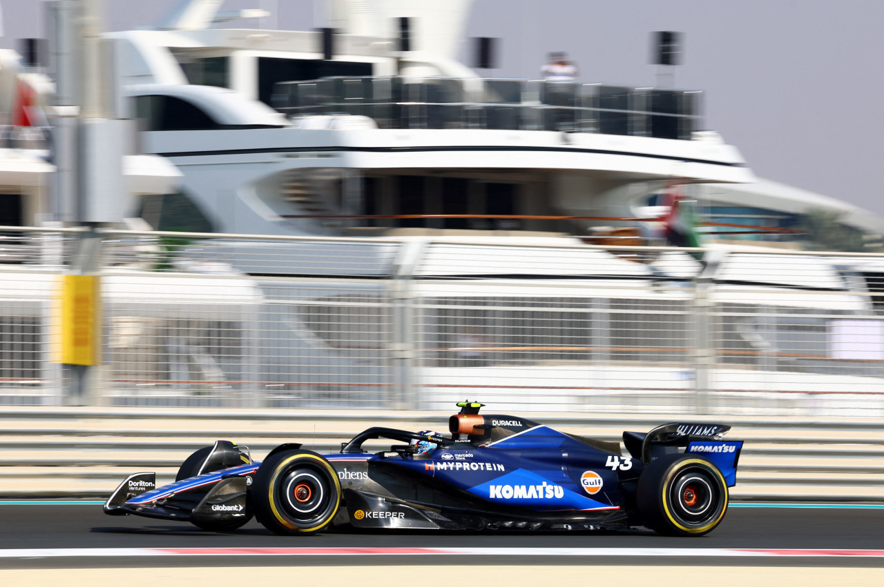 Franco Colapinto en el Gran Premio de Abu Dhabi. Foto: Reuters.