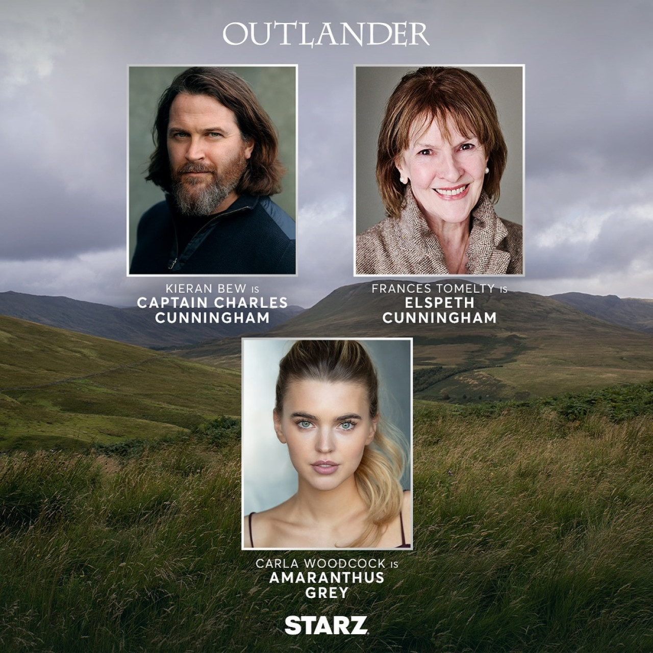 Nuevas incorporaciones en la temporada 8 de Outlander. Foto Instagram @outlanderstarz