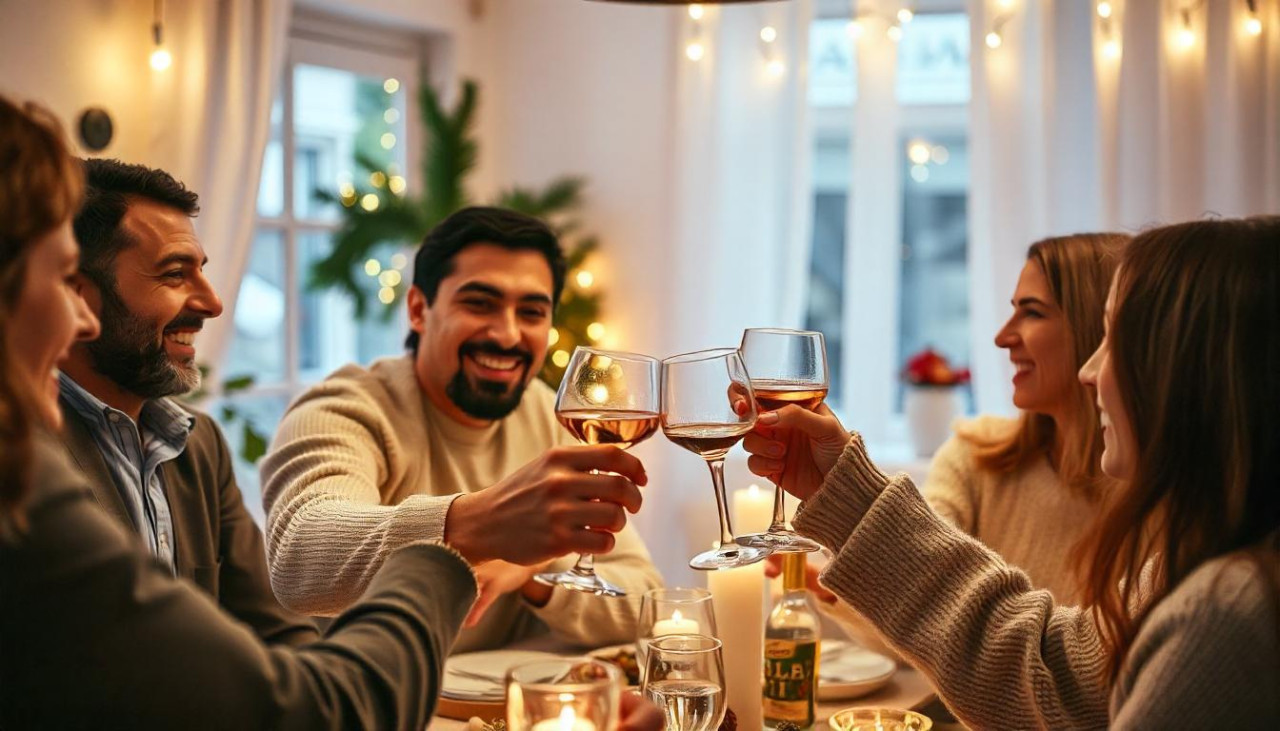 Familia, felicidad, fiestas. Foto: Freepik.