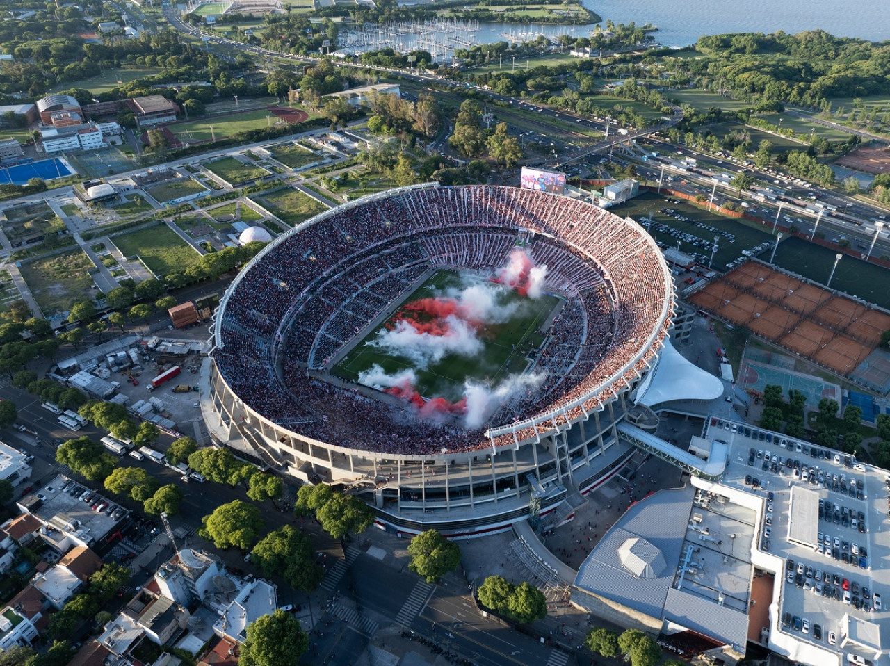 Estadio Más Monumental, de River Plate. Foto: X @RiverPlate.