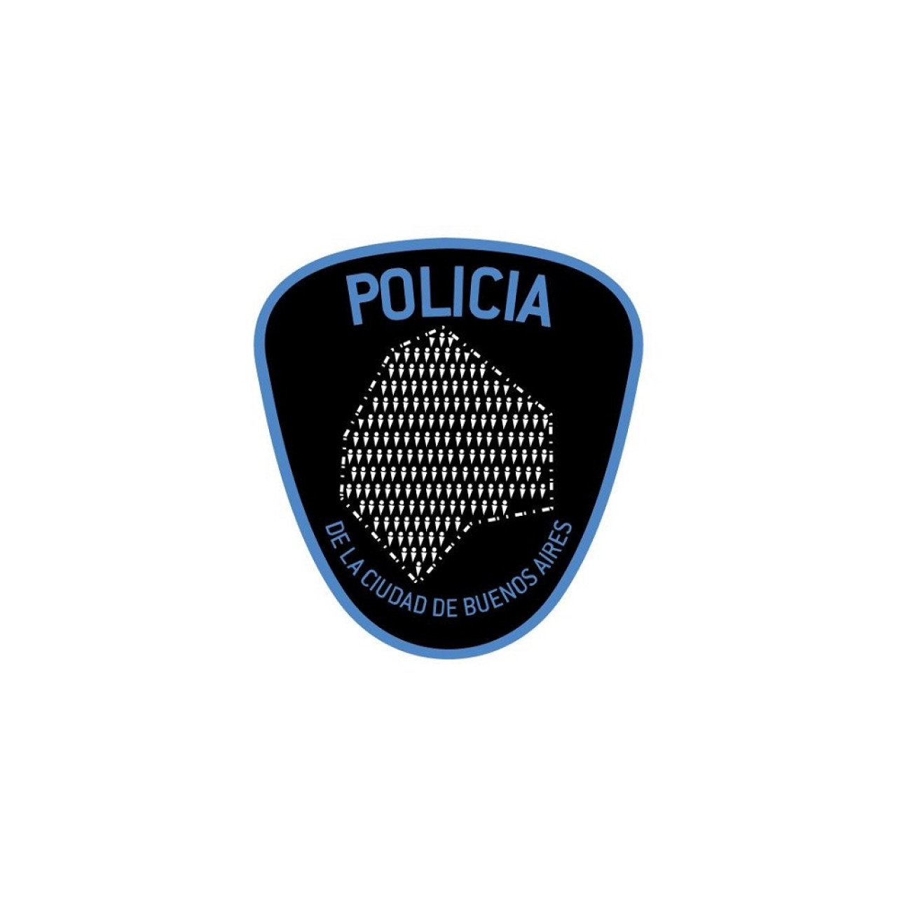 El escudo de la Policía de la Ciudad. Foto: X @PoliciaCiudadBA.