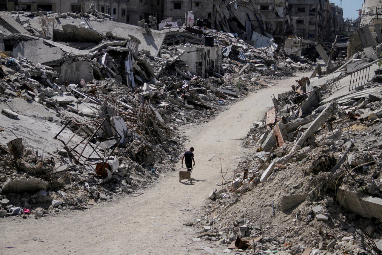 Destrozos en Gaza por ataques de Israel. Foto: Reuters.