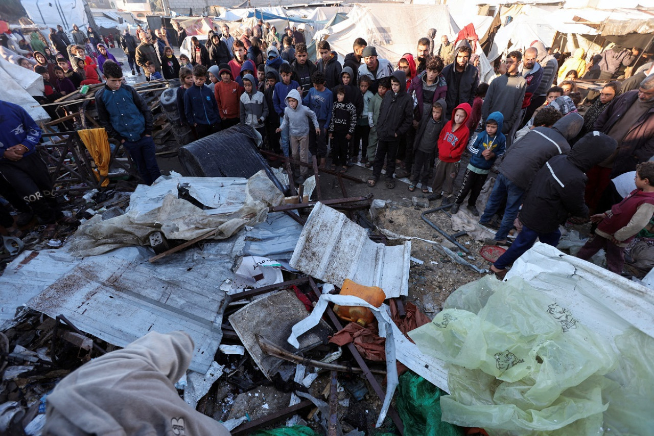 Bombardeos y destrucción en la Franja de Gaza. Foto: Reuters.