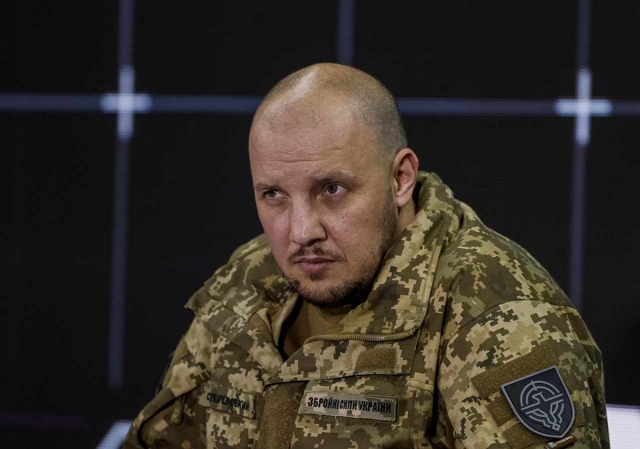 Vadym Sukharevskyi, comandante de las fuerzas de aviones no tripulados de Ucrania. Foto: Reuters.