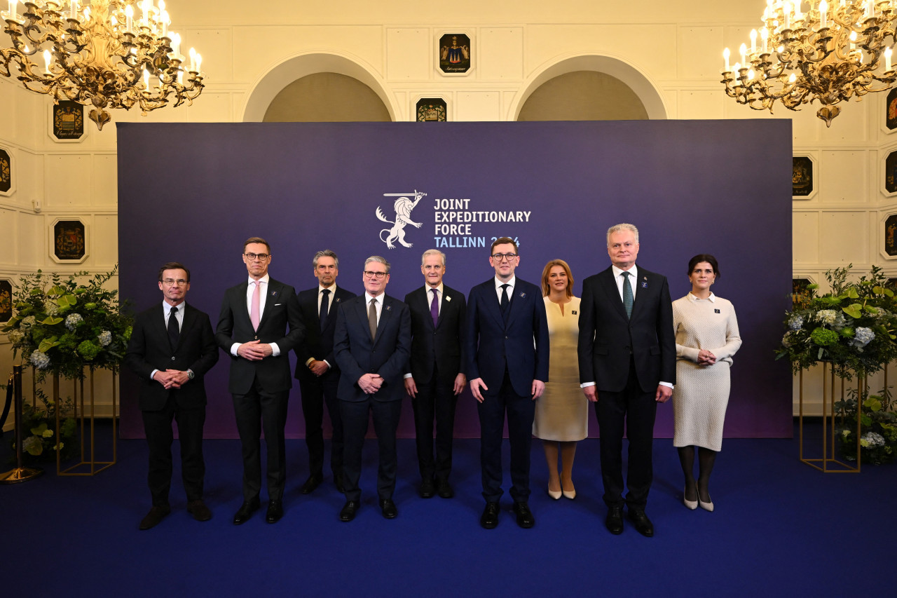 Los líderes reunidos en Estonia. Foto: Reuters.