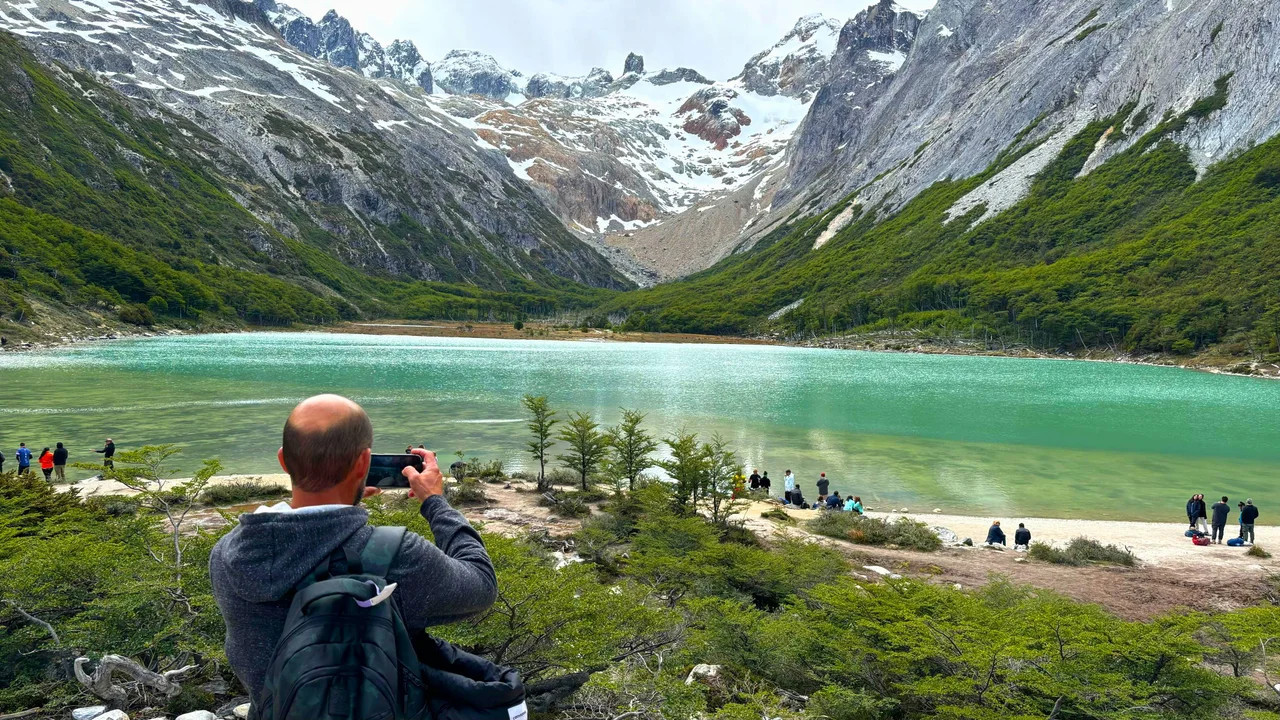 Laguna Esmeralda, Ushuaia. Foto NA.