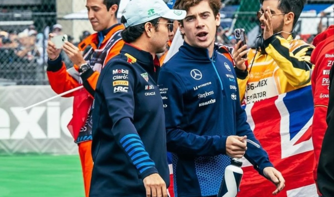 Checo Pérez y Franco Colapinto, Fórmula 1. Foto: EFE