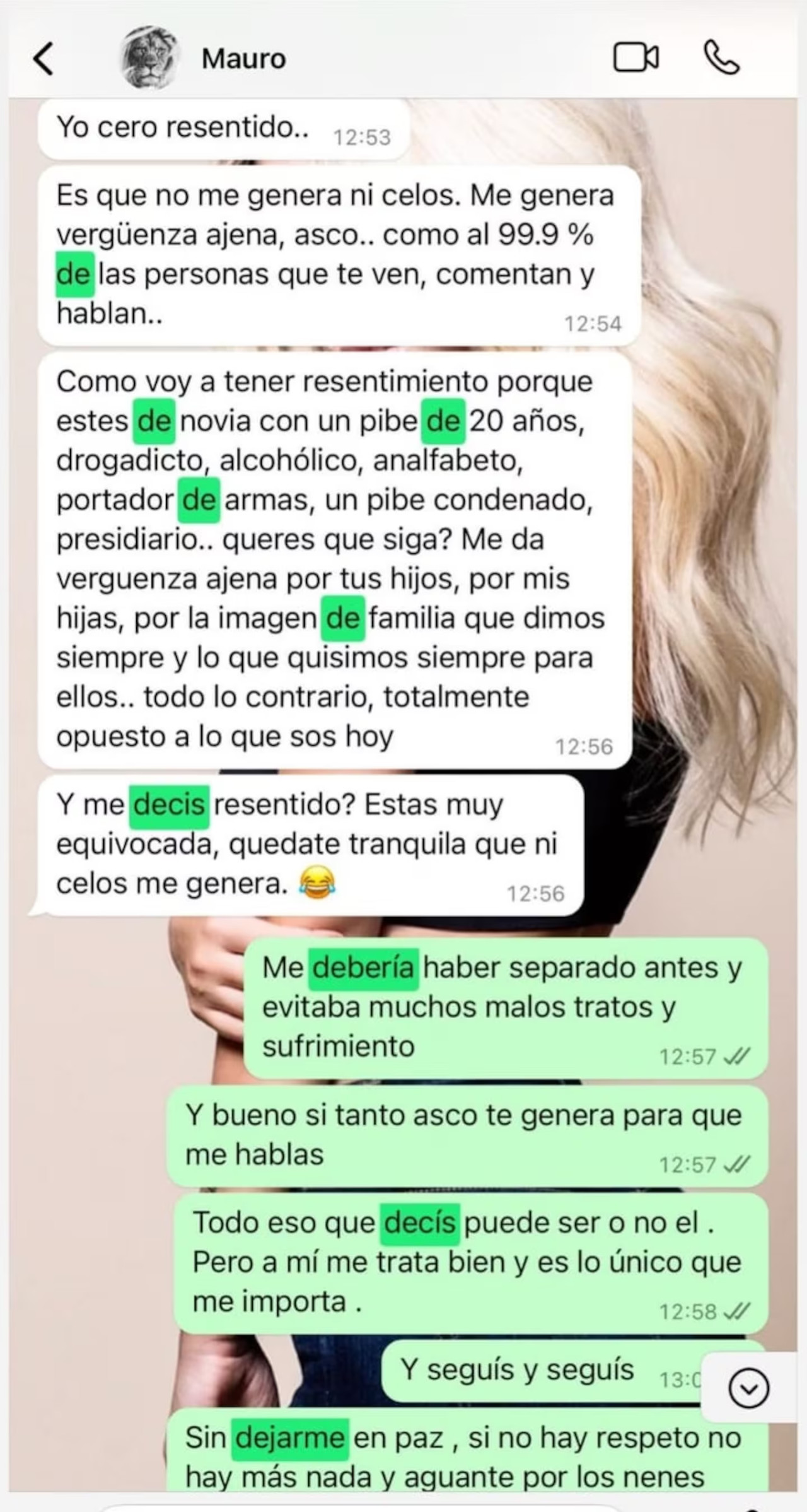 Los nuevos chats que publicó Wanda Nara de Mauro Icardi. Foto: Instagram.