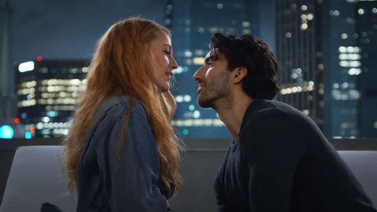 Blake Lively y Justin Baldoni en el set de It end with Us. Foto: Sony