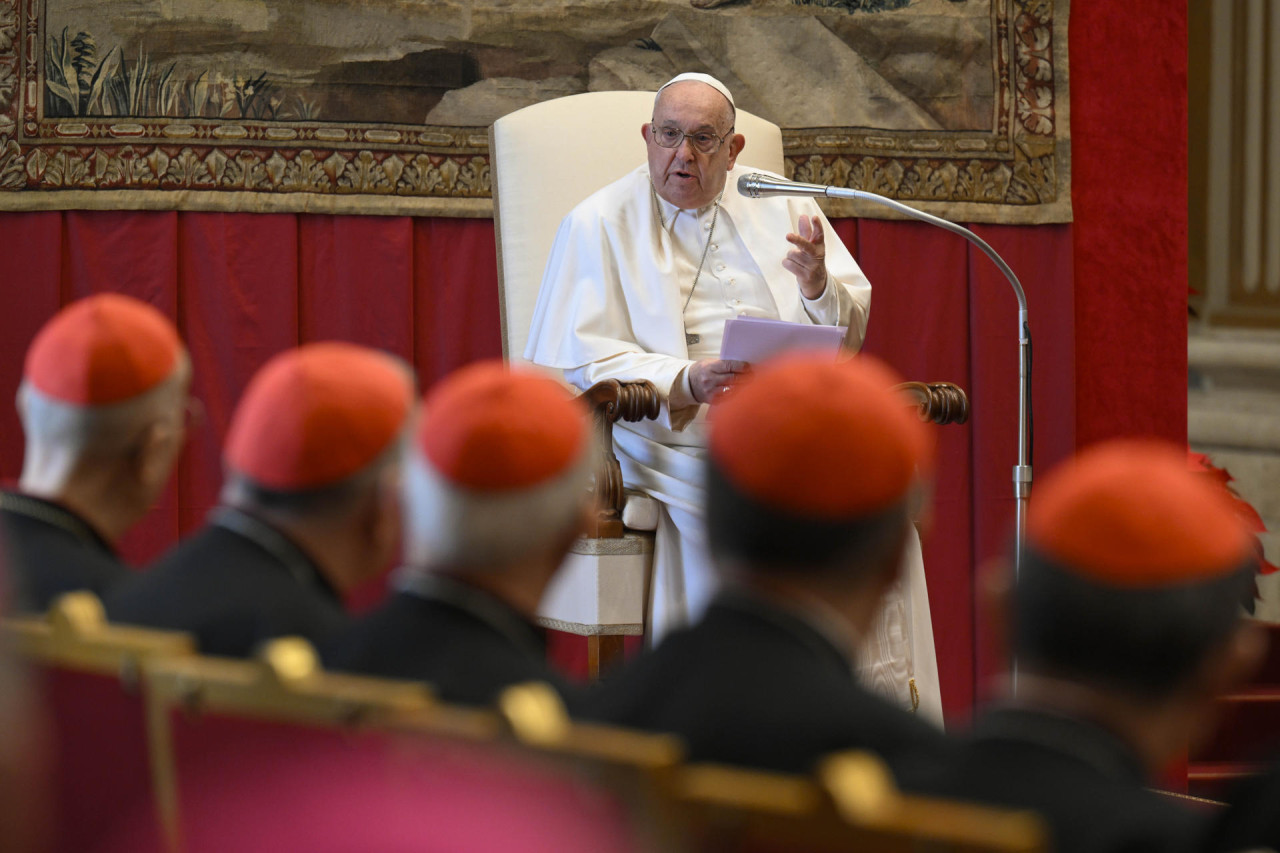 El papa Francisco pidió por una tregua global. Foto: EFE.