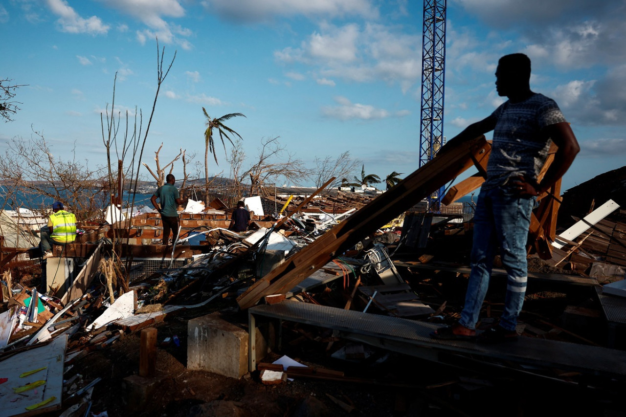 Cabo Delgado fue la provincia más afectada por el ciclón Chido en Mozambique. Foto: Reuters.