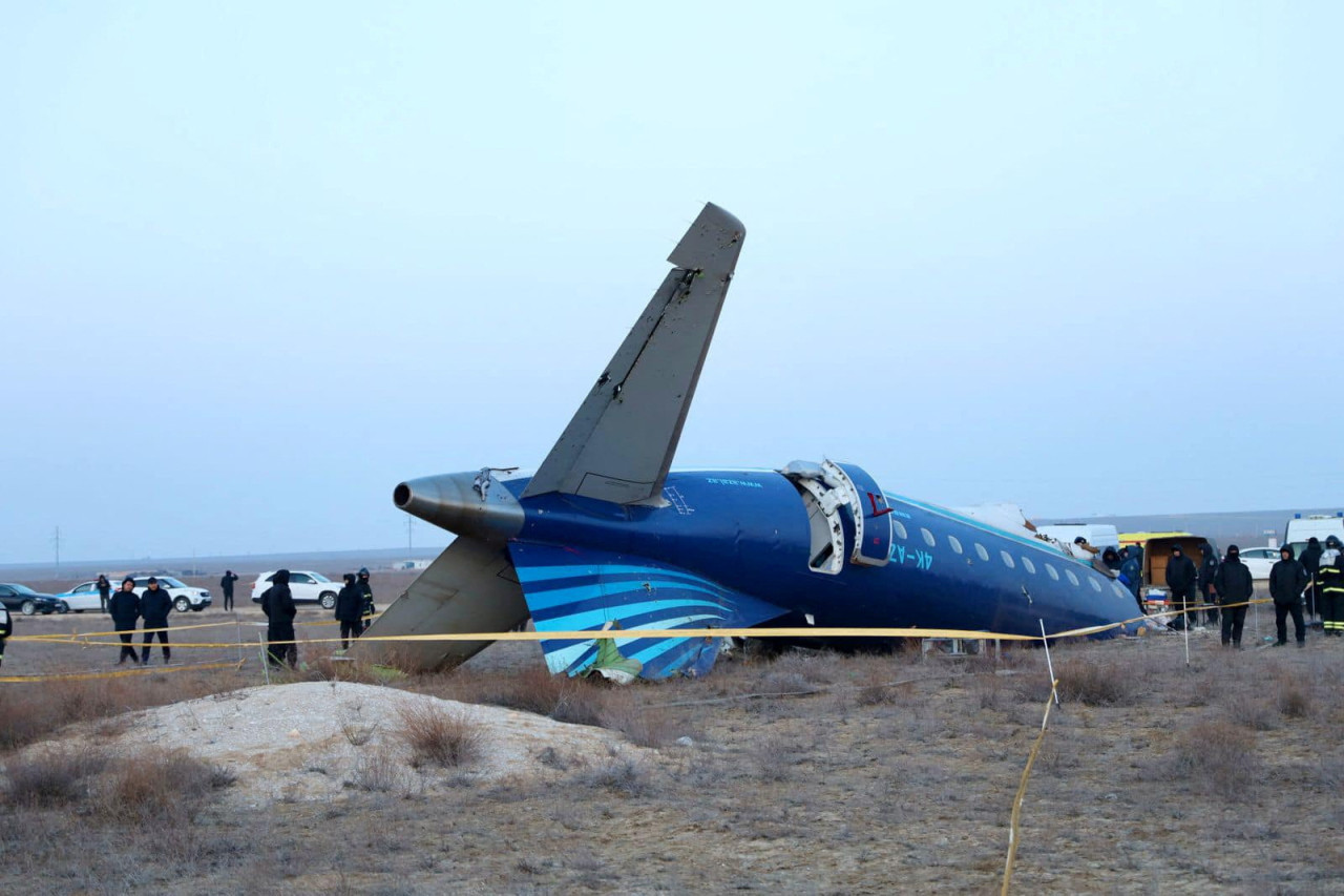 Accidente aéreo en Kazajistán. Foto: Reuters