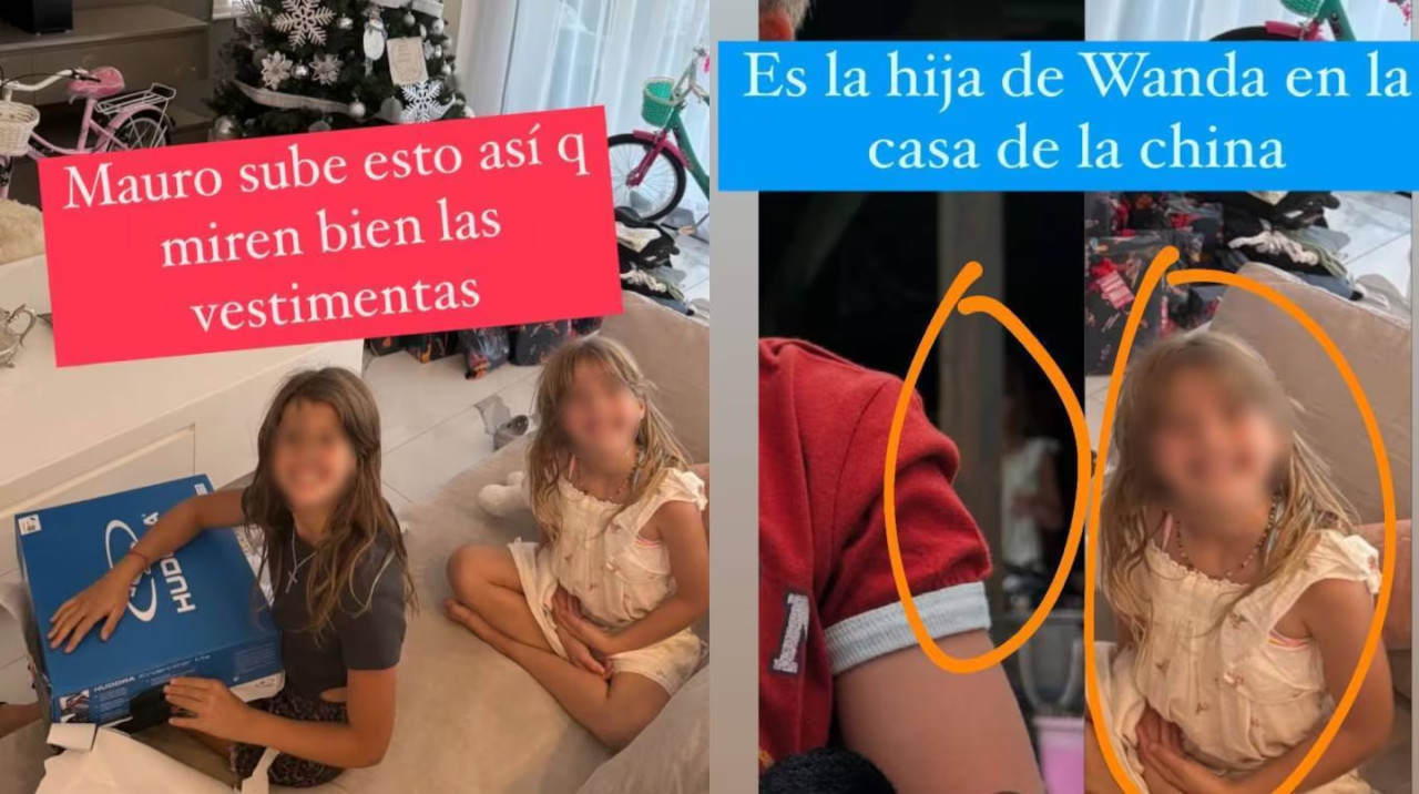 Foto que confirmaría que Icardi y sus hijas pasaron la Nochebuena con la China Suárez. Foto: instagram/sangrejaponesa