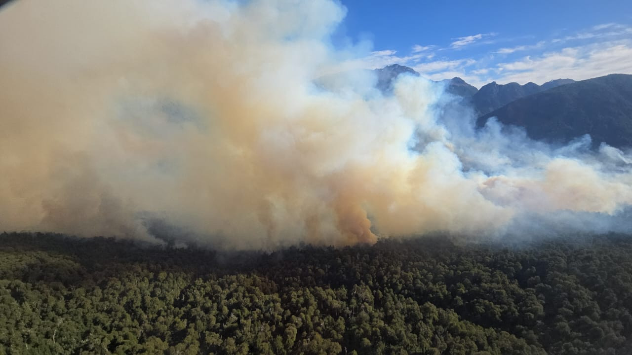 Incendios en el Parque Nacional Nahuel Huapi. Foto: nahuelhuapi.gov.ar