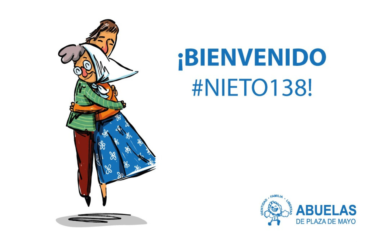 Recuperación de la identidad del Nieto número 138. Foto: @abuelasdifusion.