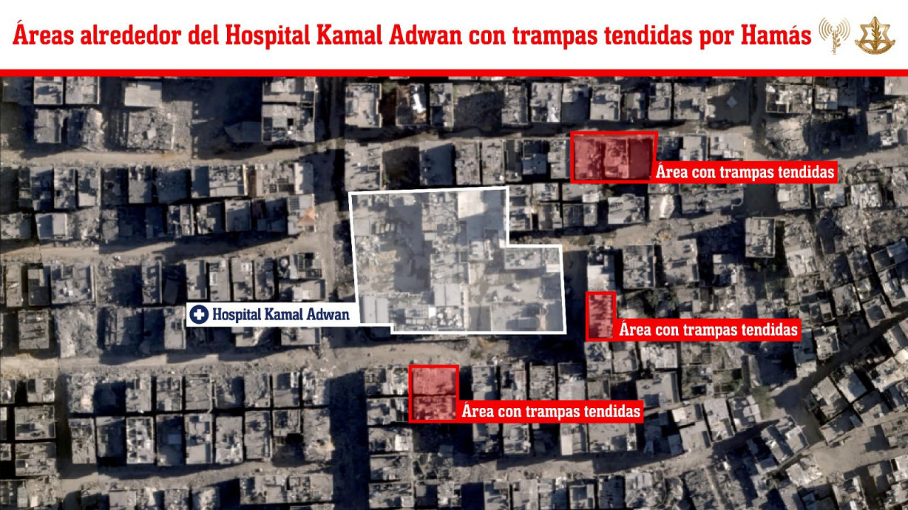 Israel atacó el  hospital Kamal Adwan de Gaza. Foto: X @FDIonline