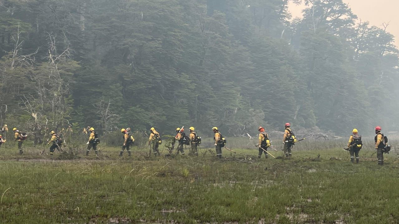 Incendios en el Parque Nacional Nahuel Huapi. Foto:  nahuelhuapi.gov.ar