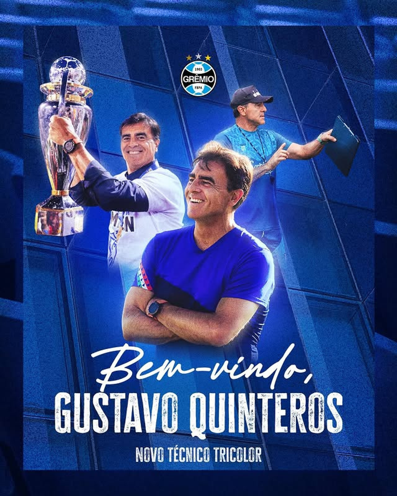 Gustavo Quinteros, nuevo DT de Gremio. Foto: Instagram @gremio