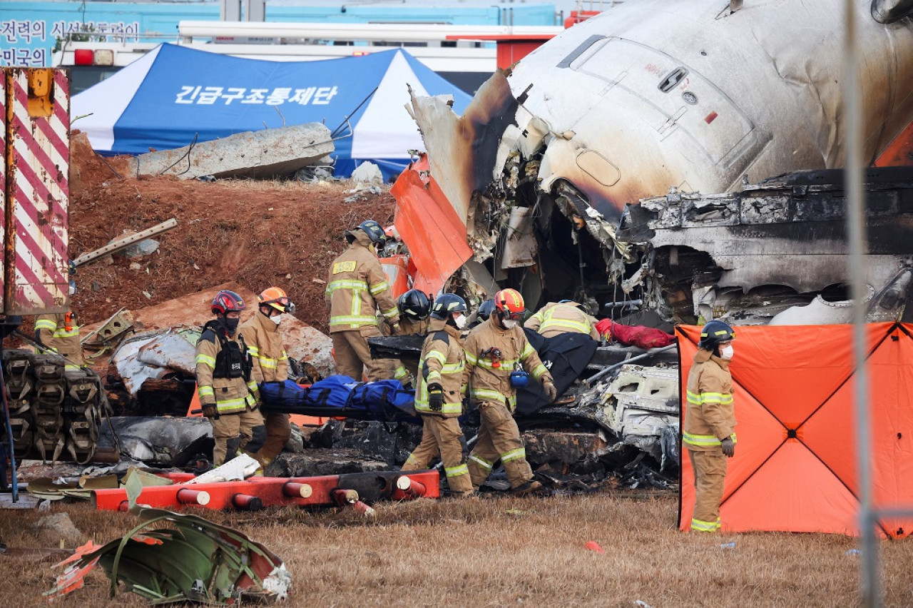 Accidente aéreo en Corea del Sur. Foto: Reuters.