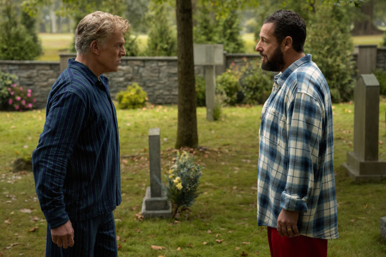 Christopher McDonald y Adam Sandler, protagonistas de "Happy Gilmore 2". Foto: Netflix.