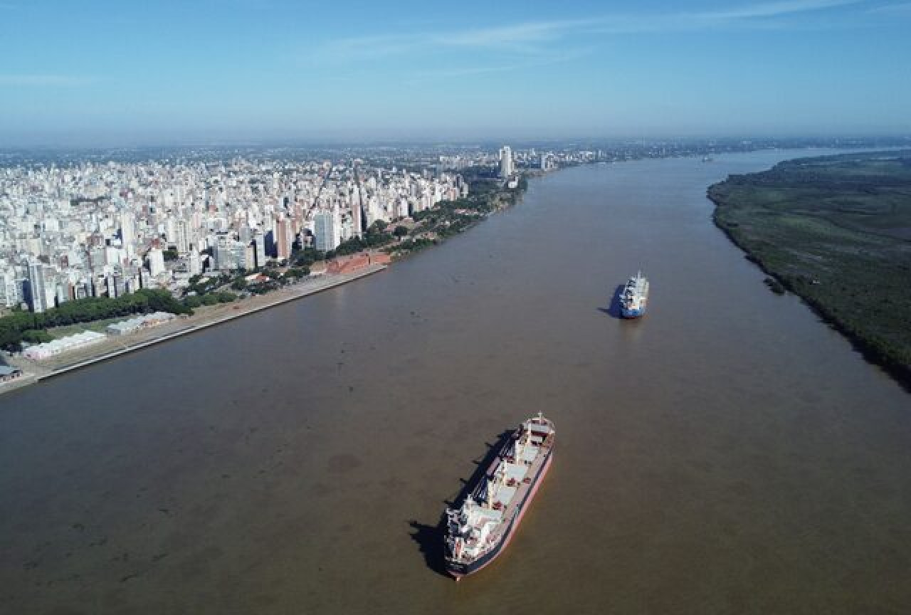 Argentina, Bolivia, Brasil, Paraguay y Uruguay son socios en la hidrovía. Foto: Reuters.