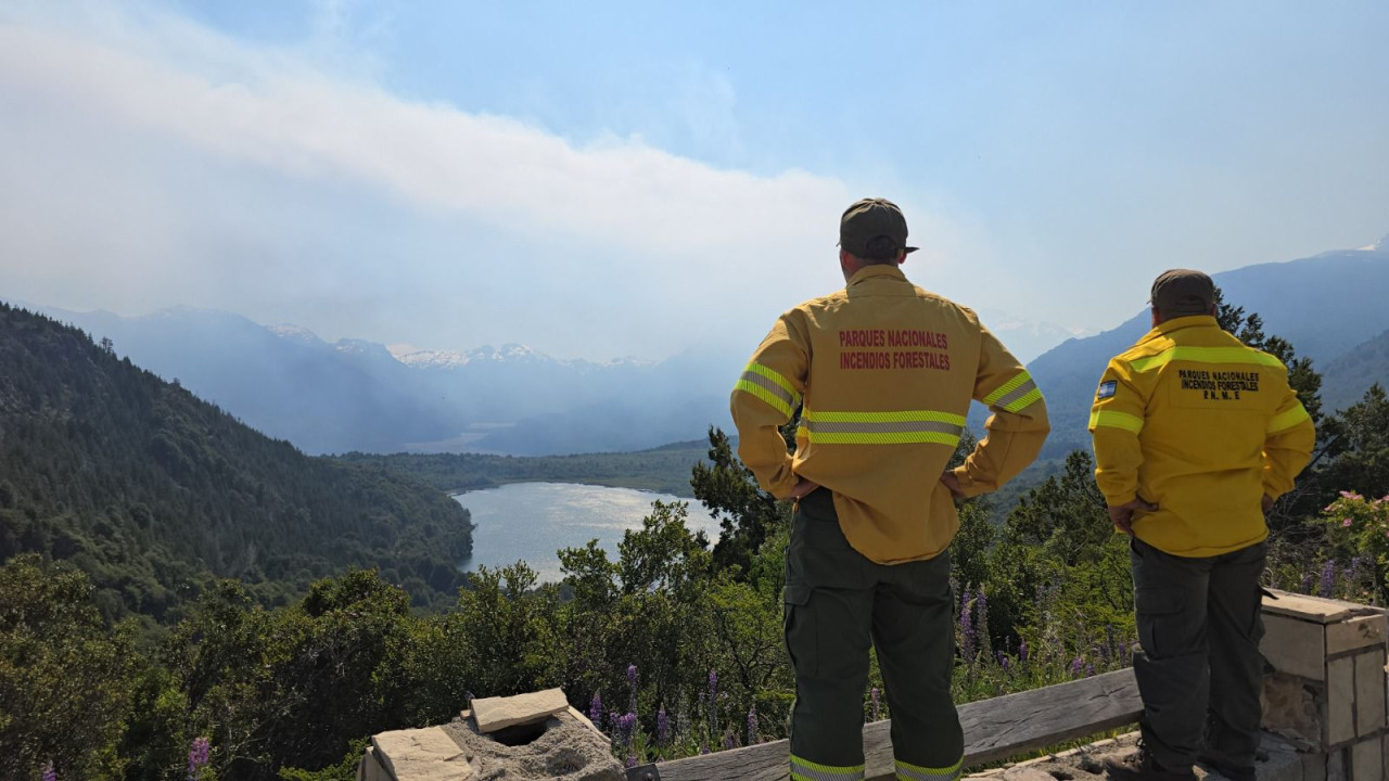 Incendio en Bariloche. Foto: Parques Nacionales.