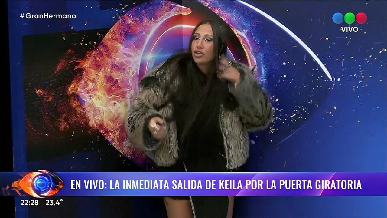 Keila fue expulsada de Gran Hermano. Foto: Captura.