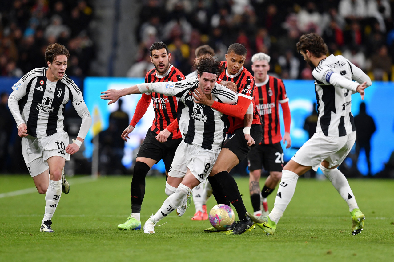 Milan vs Juventus, Supercopa Italia Foto: Reuters