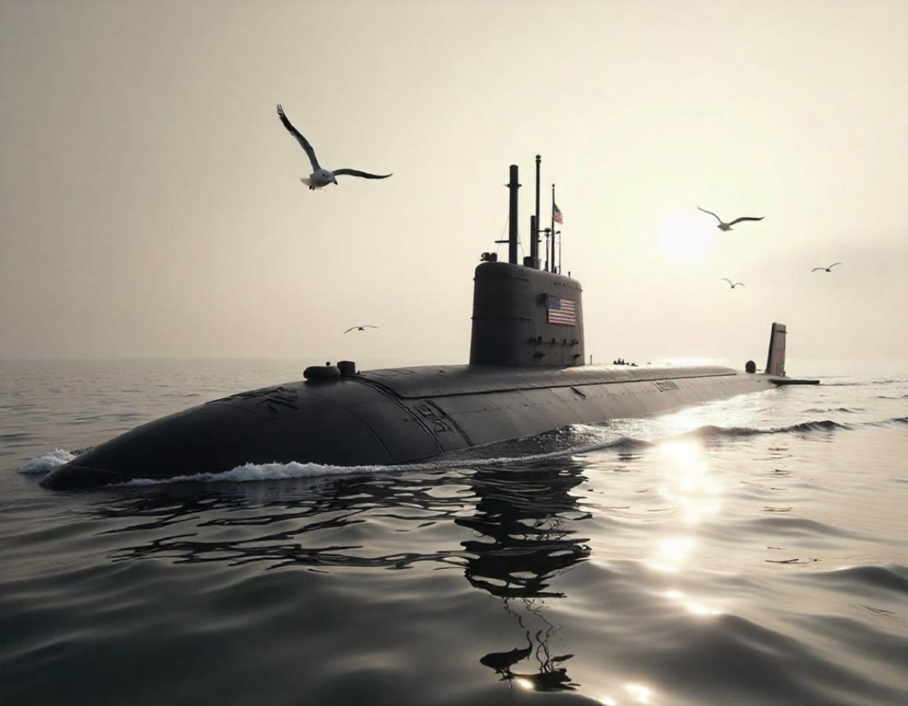 Estados Unidos desarrolla un nuevo submarino. Foto: IA Freepik