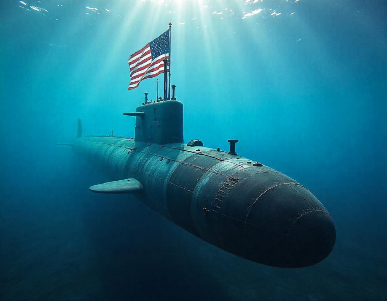 Estados Unidos desarrolla un nuevo submarino. Foto: IA Freepik