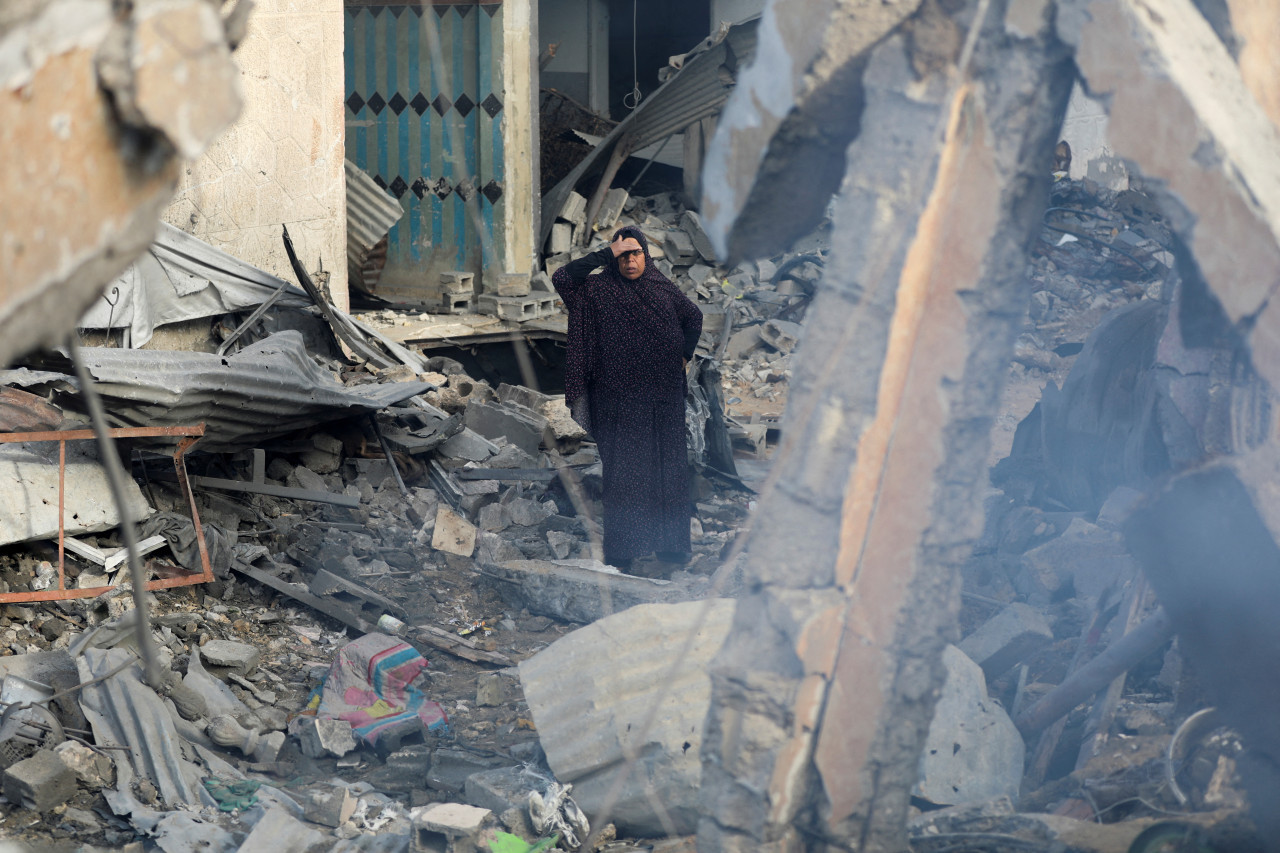 Desastre en la Franja de Gaza por los ataques israelíes. Foto: Reuters.