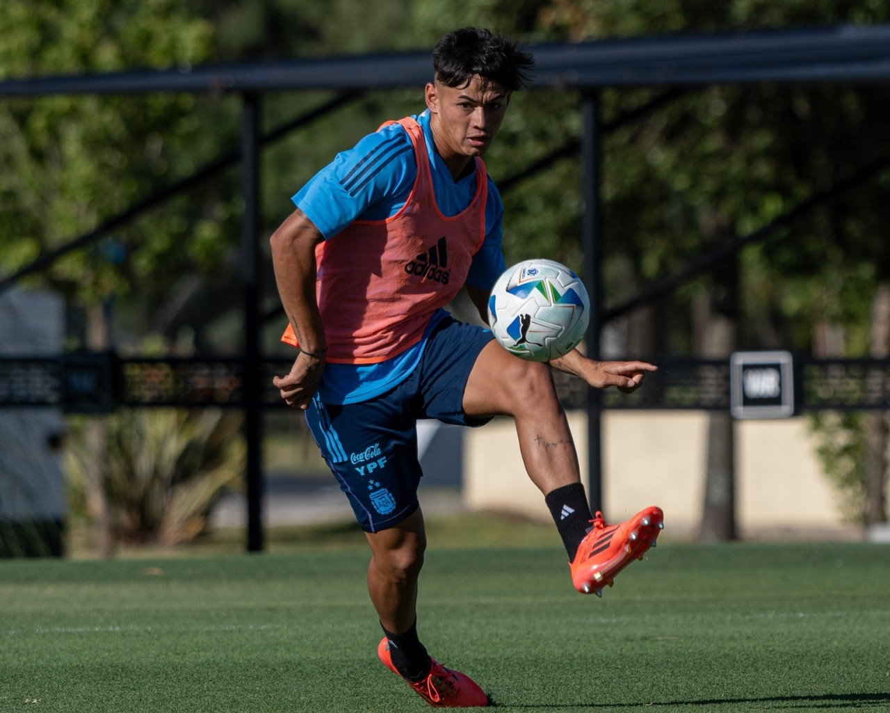 Julio Soler en la Selección Argentina. Foto: Instagram @afaselección