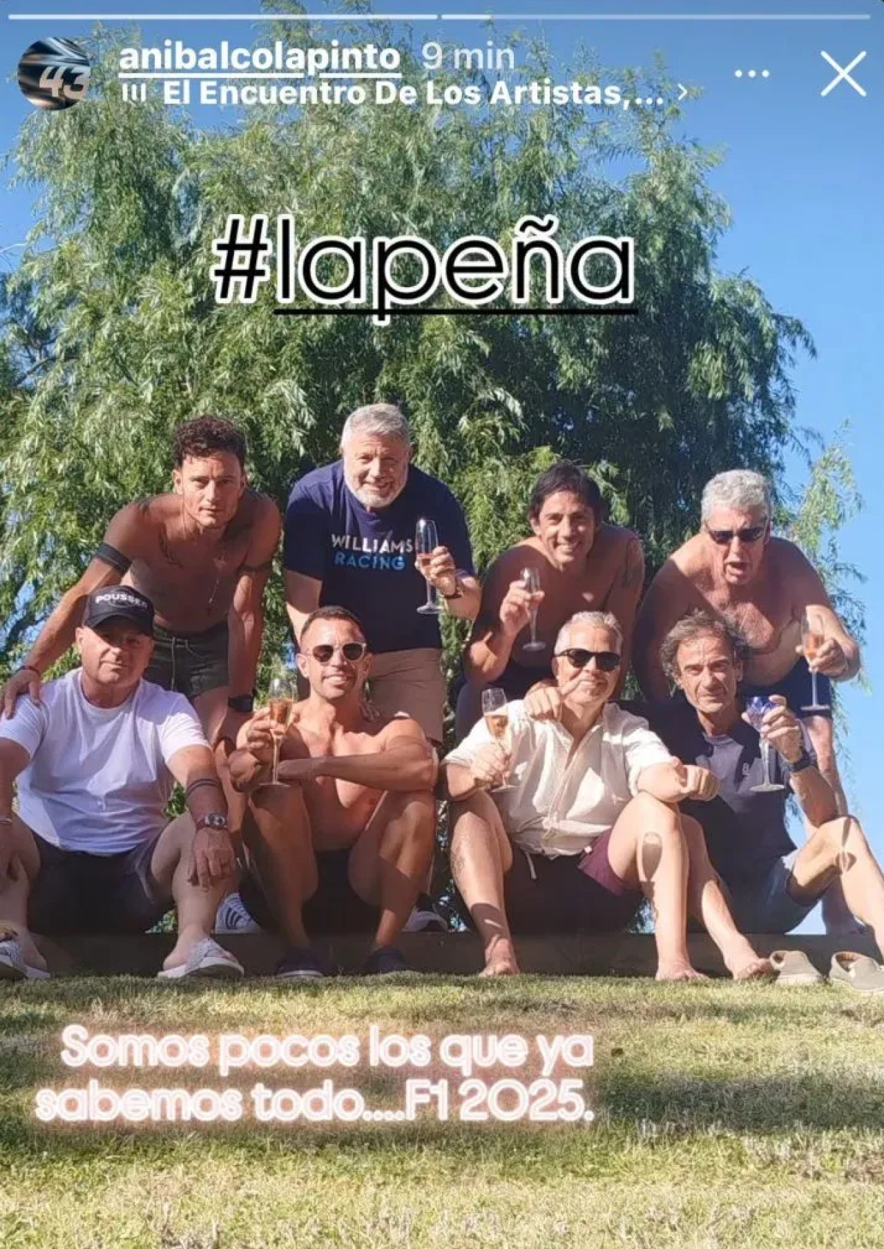 El mensaje del papá de Colapinto que llamó la atención. Foto: Instagram.