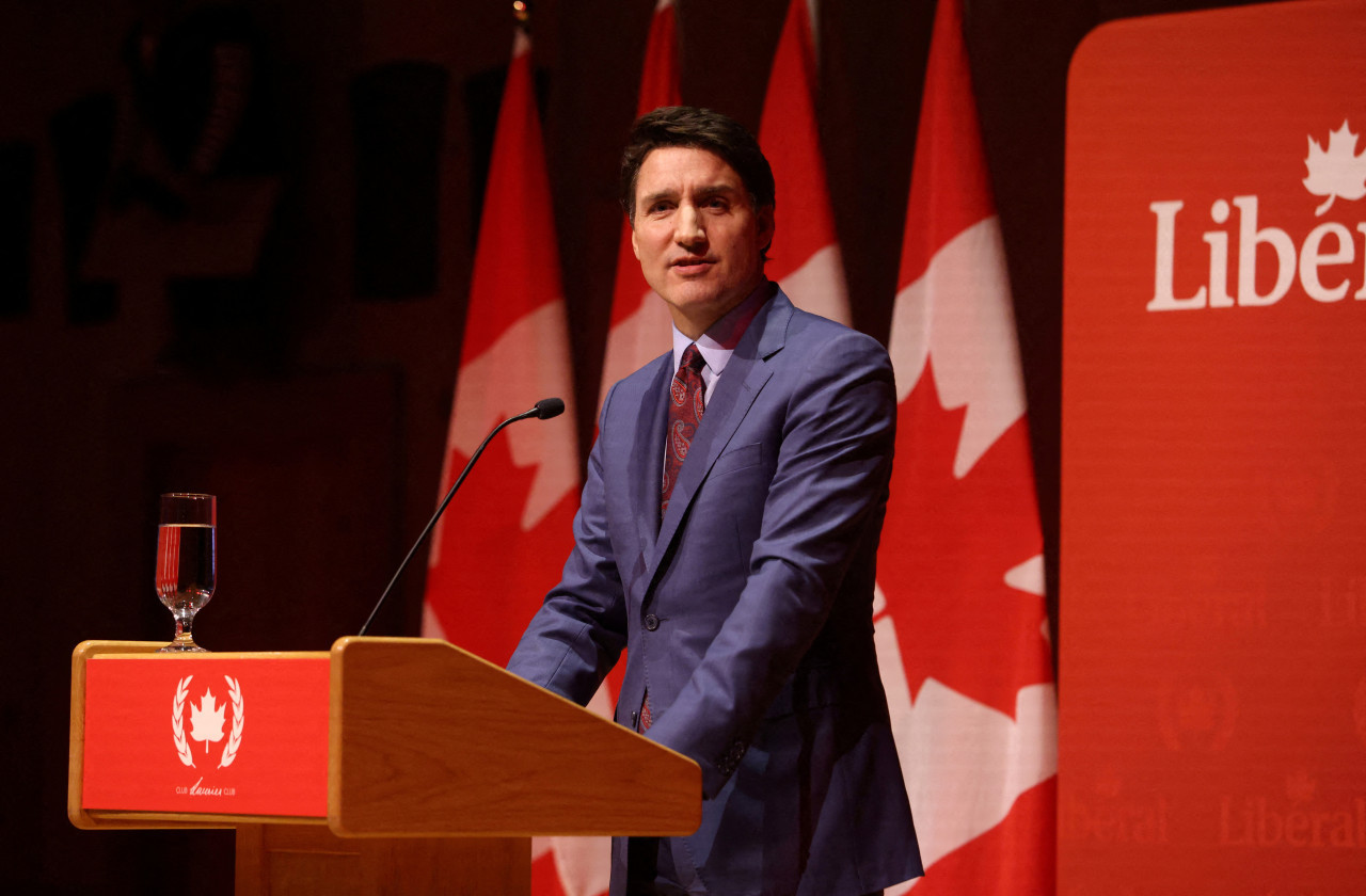 Justin Trudeau renunció tras ser el primer ministro de Canadá por 9 años. Foto: Reuters.