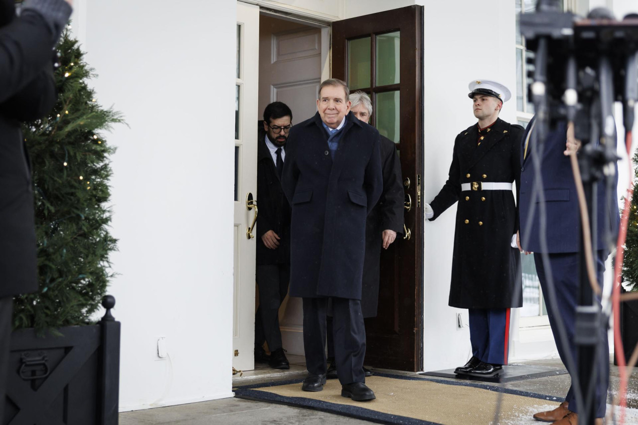 Edmundo González Urrutia en Washington. Foto: EFE