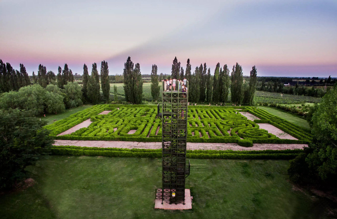 MIrado del laberinto de Borges en San Rafael, Mendoza. Foto: Prensa