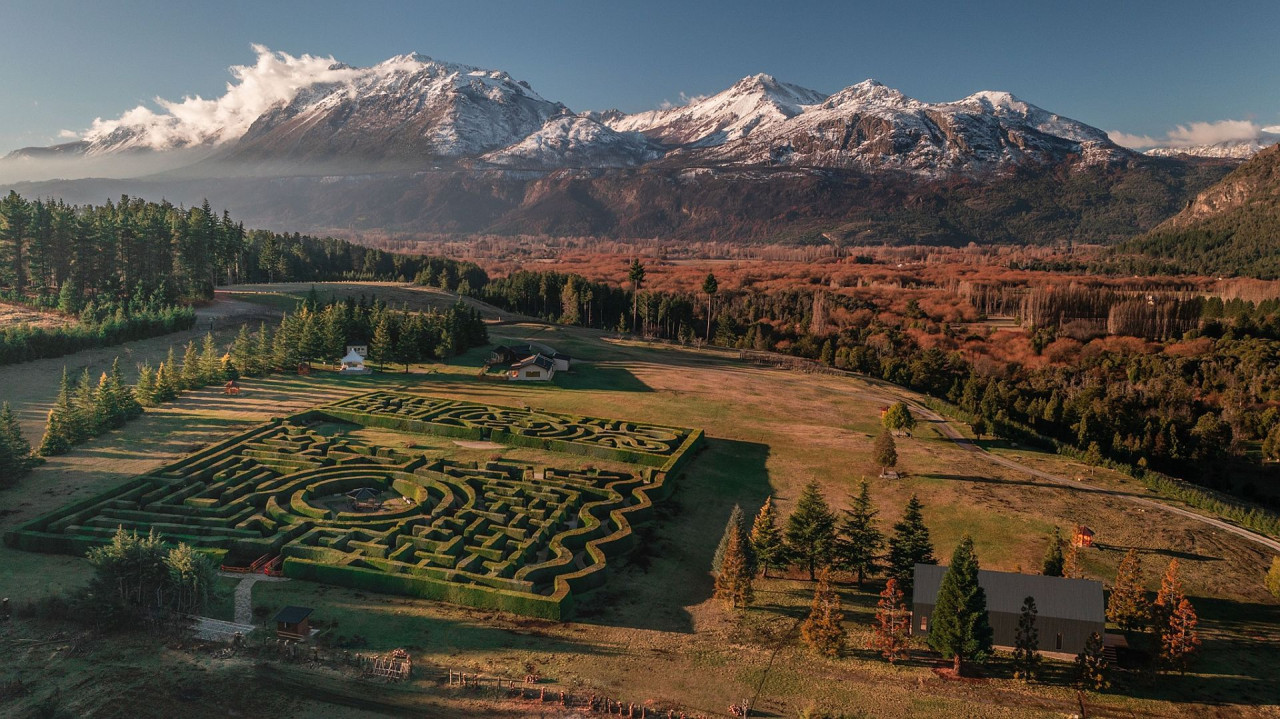 Laberinto Patagonia, en El Hoyo, Chubut. Foto: Prensa Laberinto Patagonia