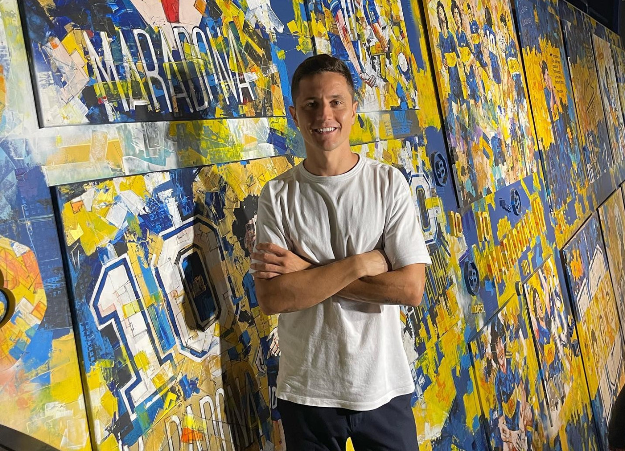 Ander Herrera en Boca. Foto: Instagram @anderherrera