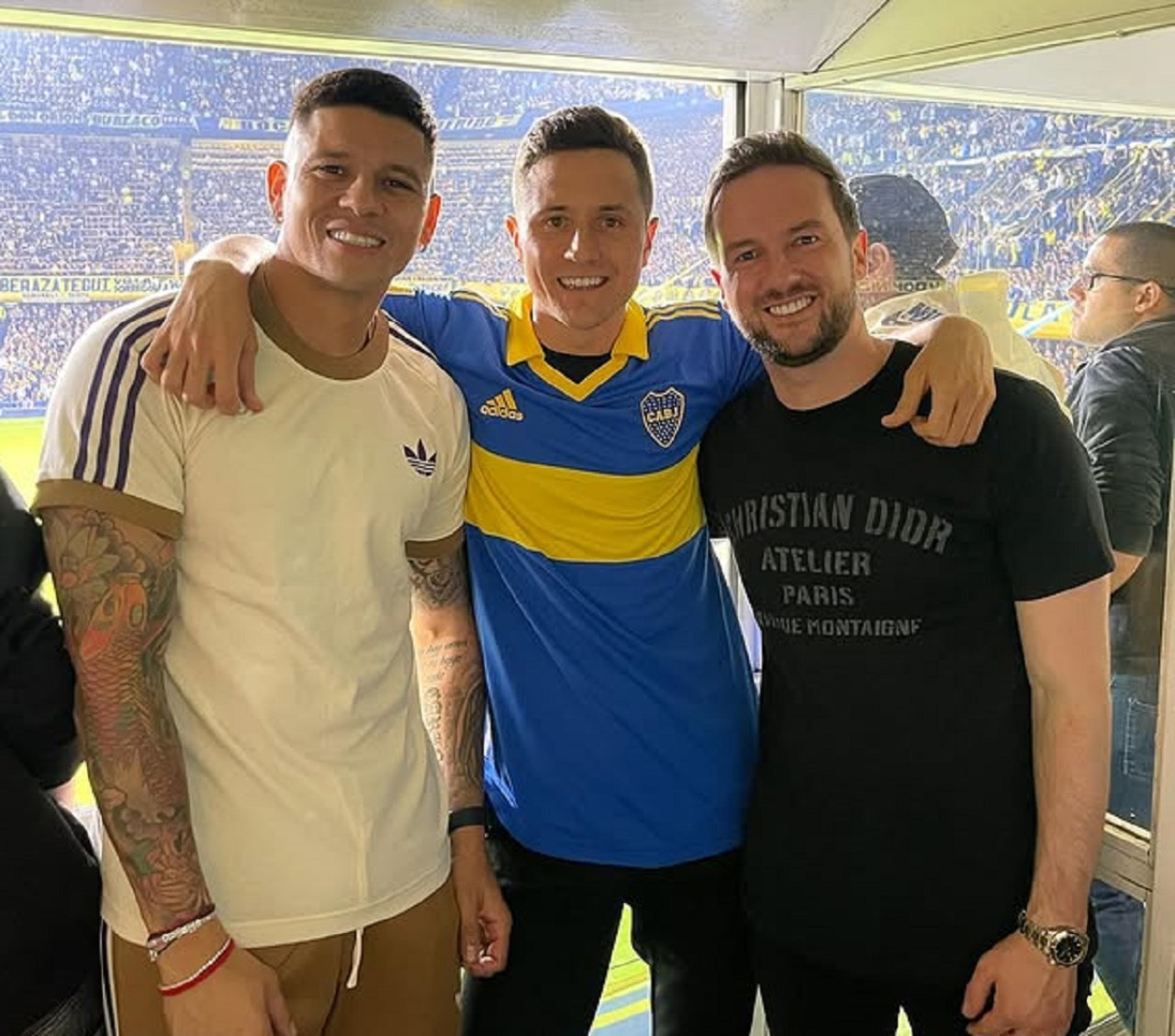 Ander Herrera en Boca. Foto: Instagram @anderherrera