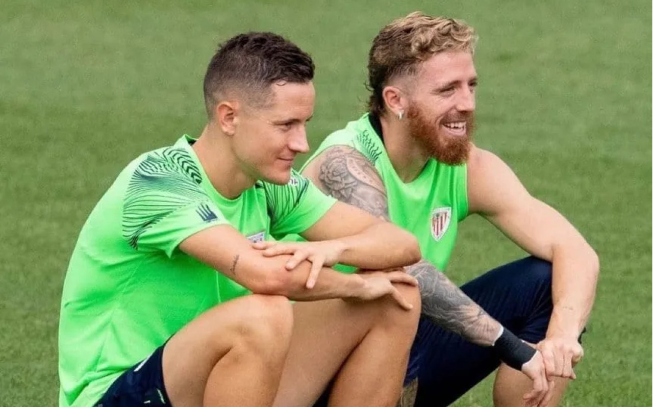 Ander Herrera junto a Iker Muniain. Foto: Instagram @anderherrera