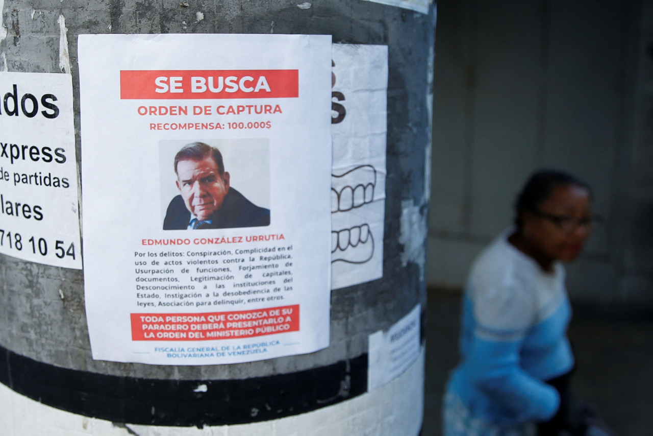 Se ofrece recompensa por el paradero de Edmundo González Urrutia. Foto: Reuters.