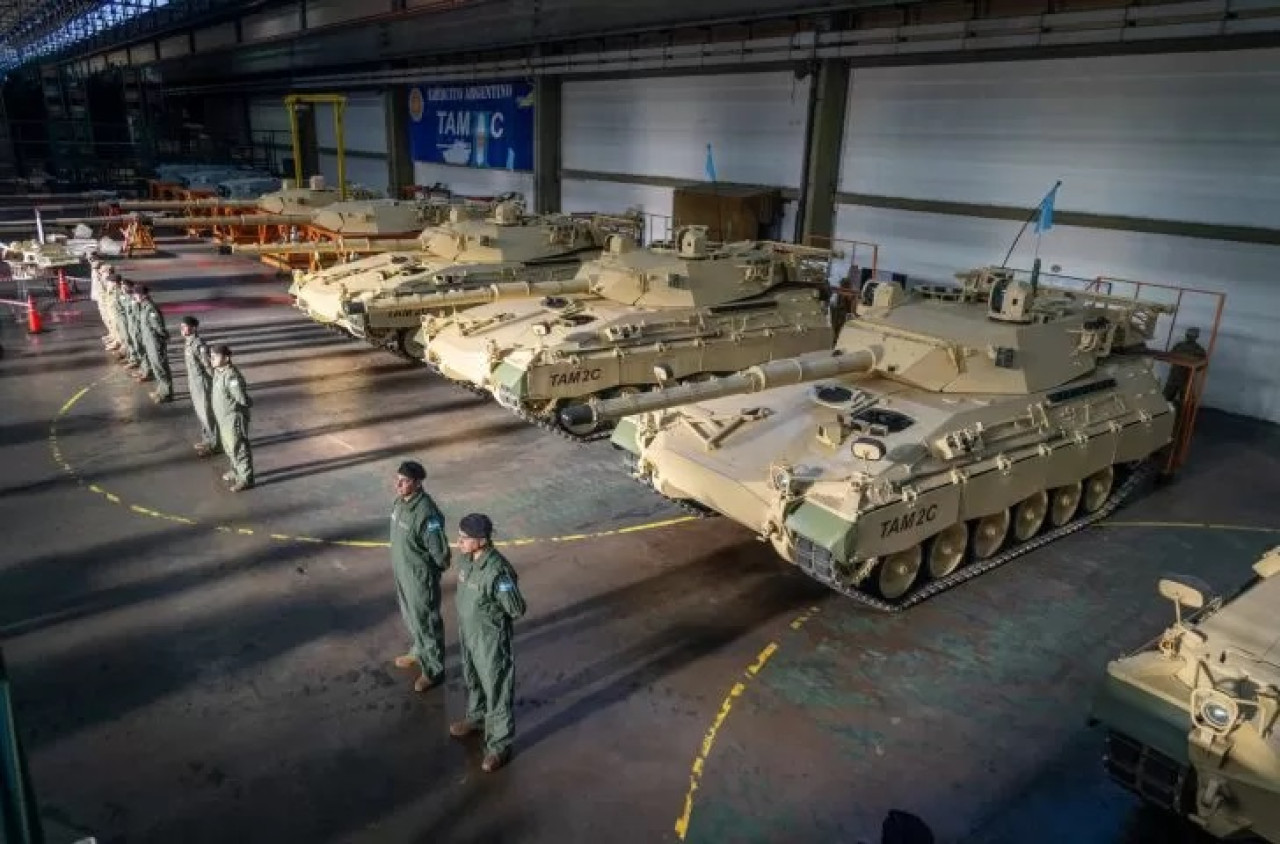 Tanques del Ejército Argentino.