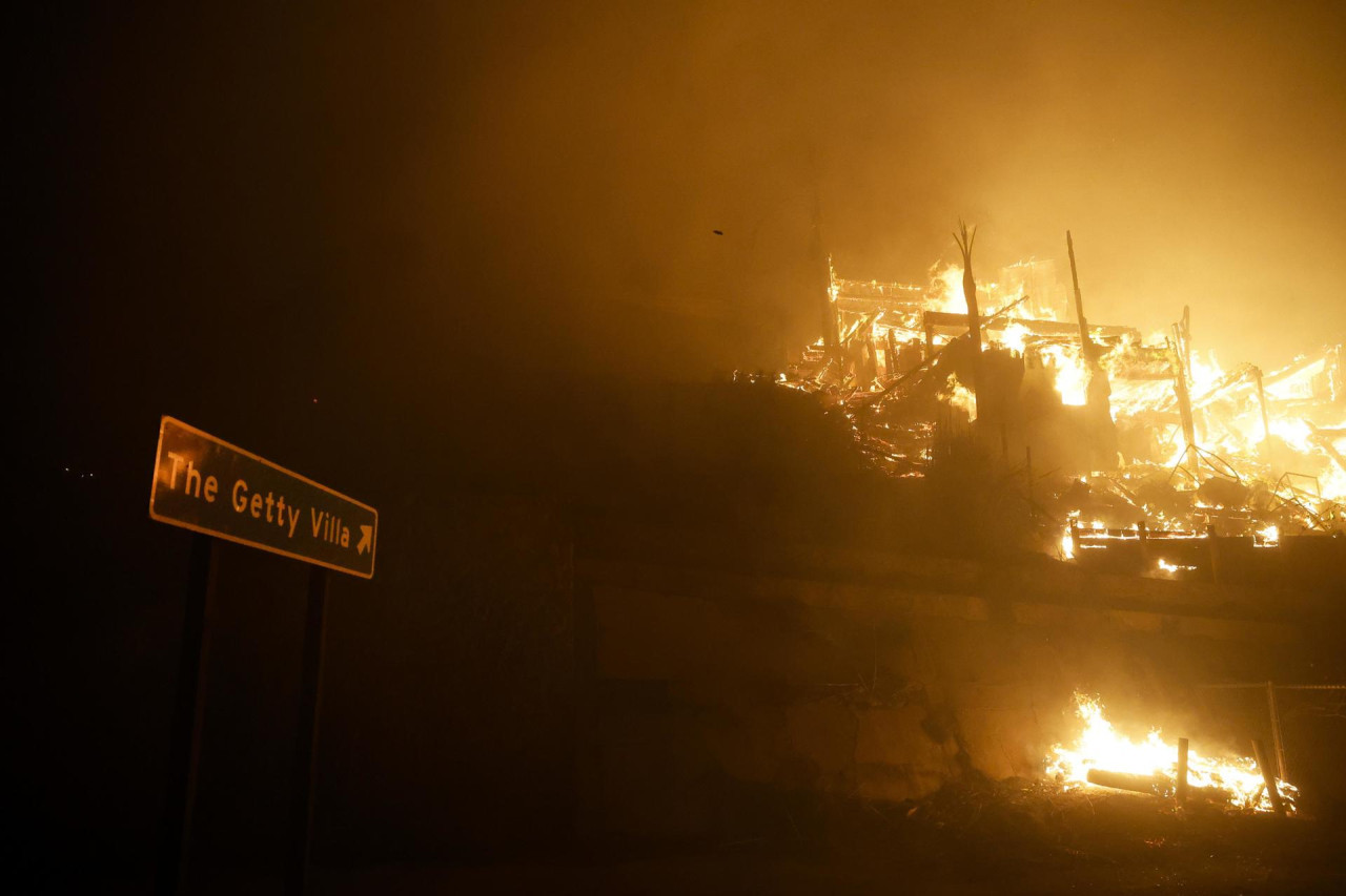 Incendio en Los Angeles, California. Foto: Reuters.