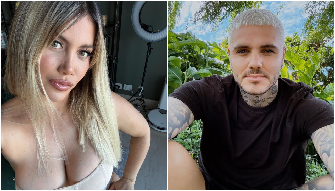 Wanda Nara y Mauro Icardi. Fotos: Instagram.