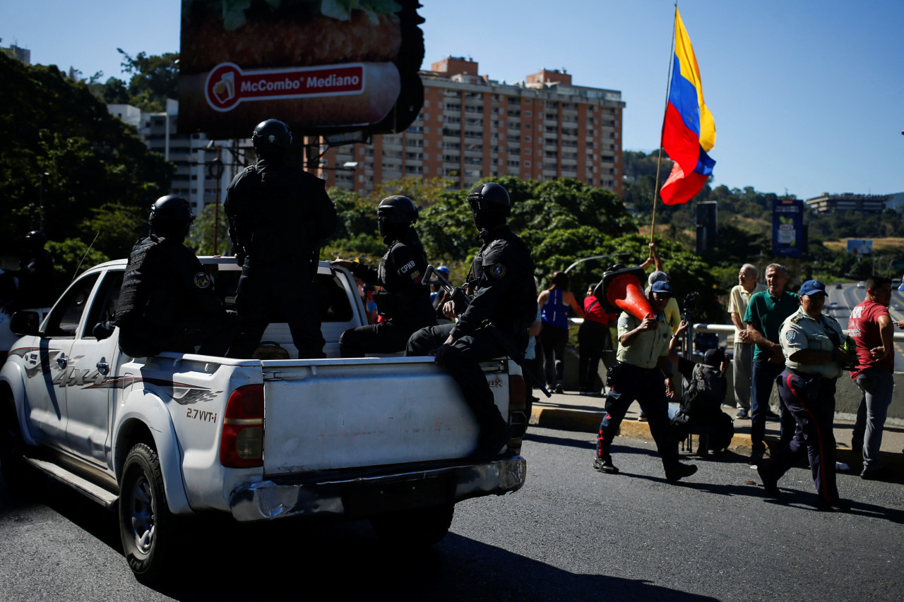 Protestas en Venezuela. Foto: Reuters.