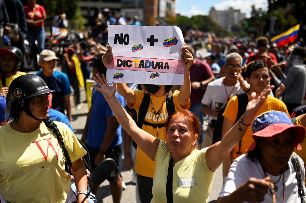 Protestas en Venezuela. Foto: Reuters