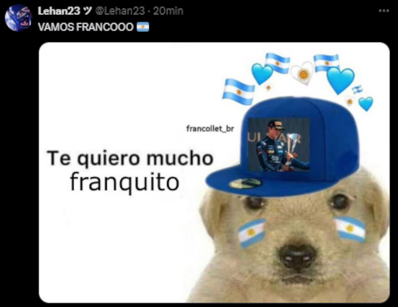 Los mejores memes sobre el arribo de Colapinto a Alpine. Foto: captura X