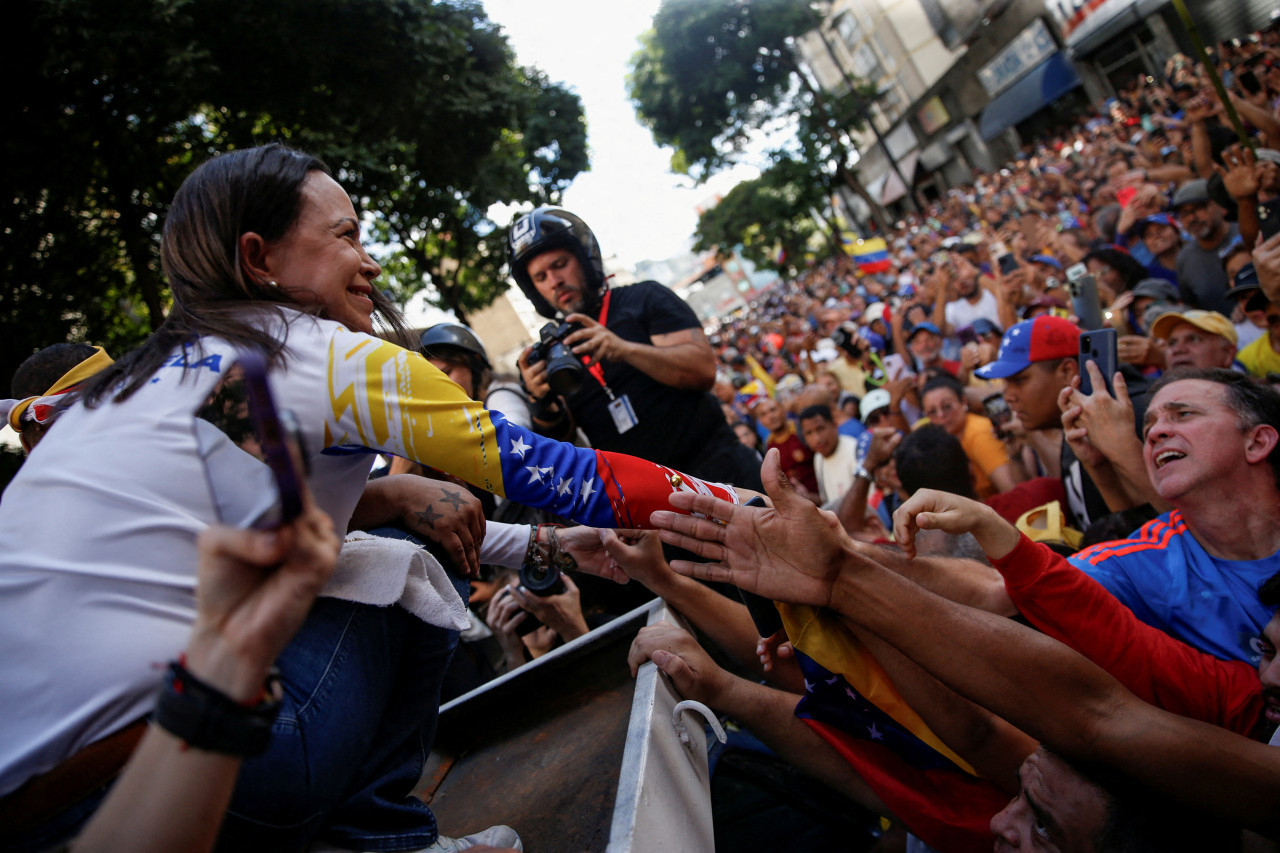 María Corina Machado. Foto: Reuters.