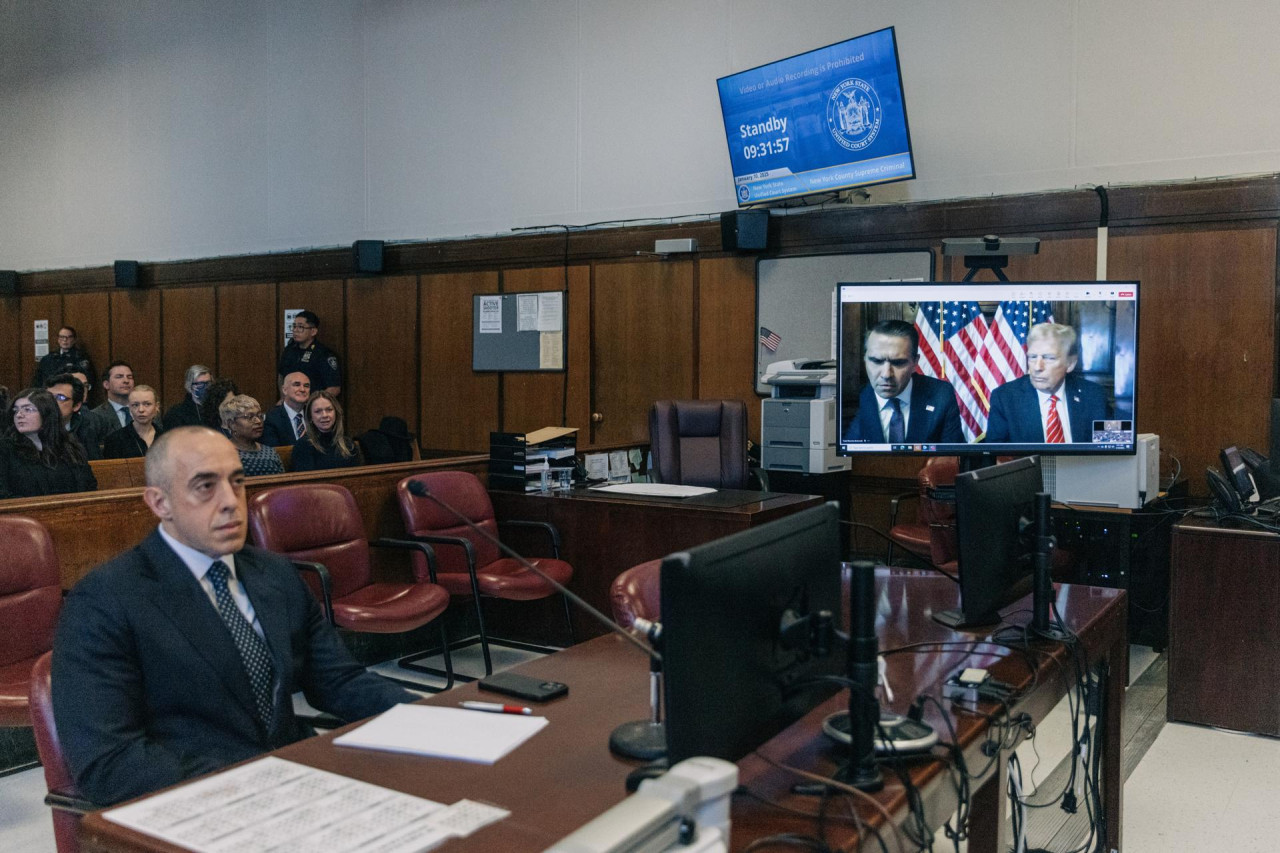 Juicio contra Donald Trump en Nueva York. Foto: EFE.